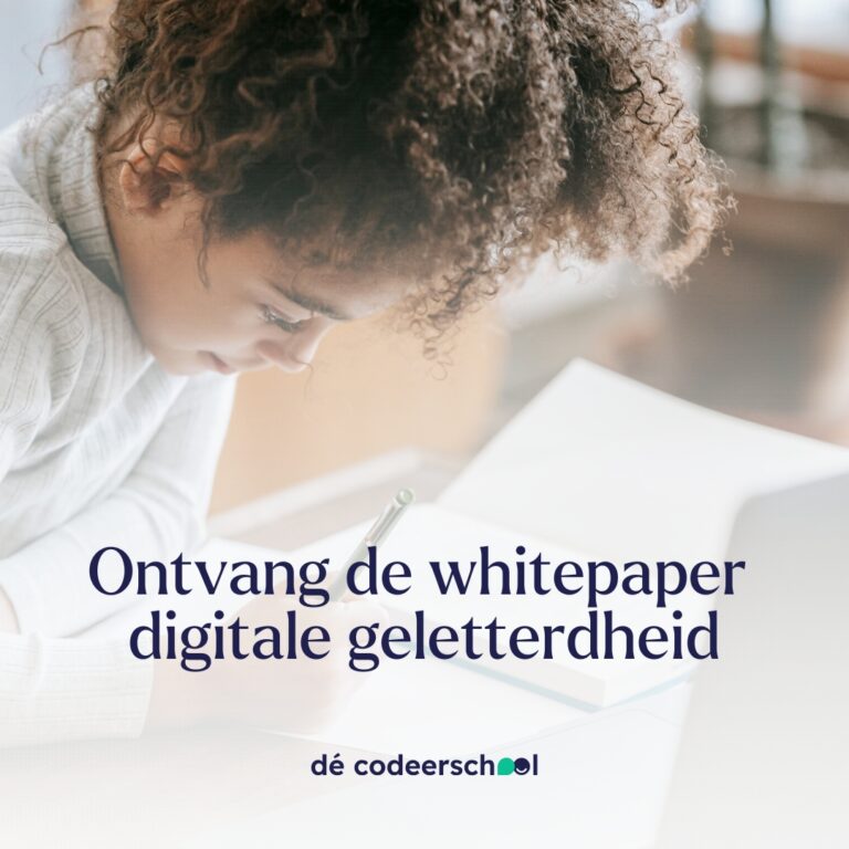 Download gratis whitepaper over digitale geletterdheid met stappenplan en checklist voor implementatie in het onderwijs