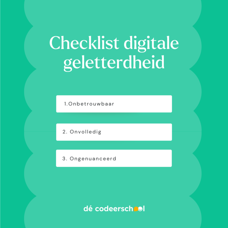 Beperkingen checklist digitale geletterheid