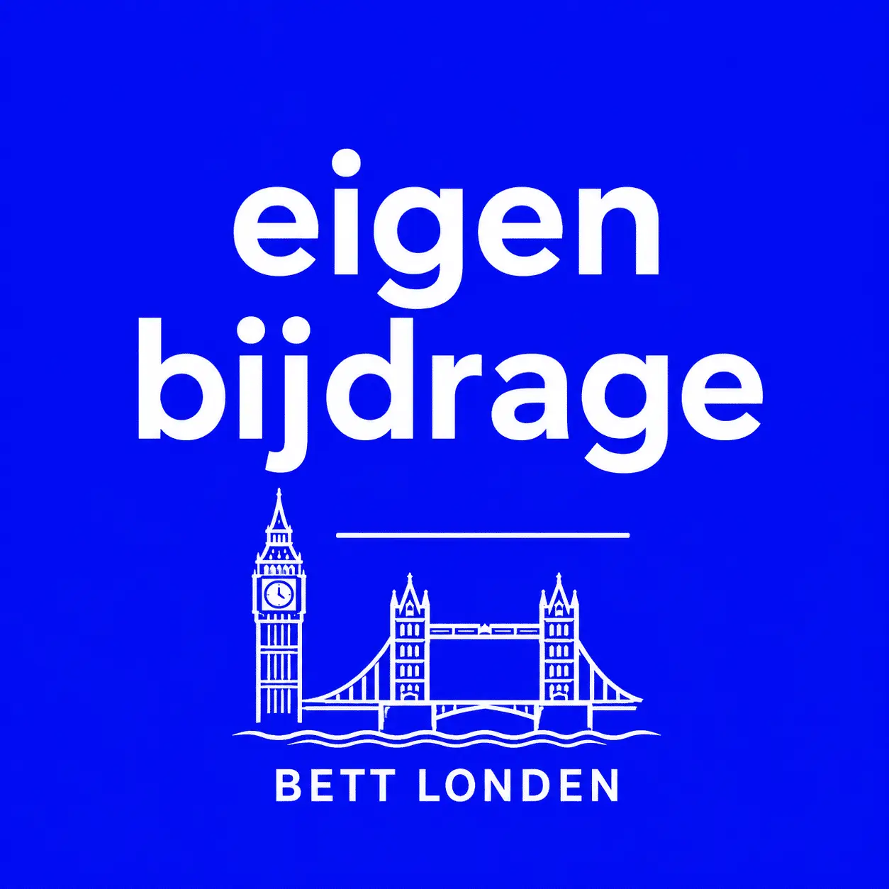 Tekstafbeelding met de woorden eigen bijdrage bij de kosten van de studiereis